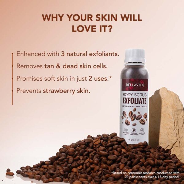 Exfoliating Coffee Body Scrub - 75g - Image 3