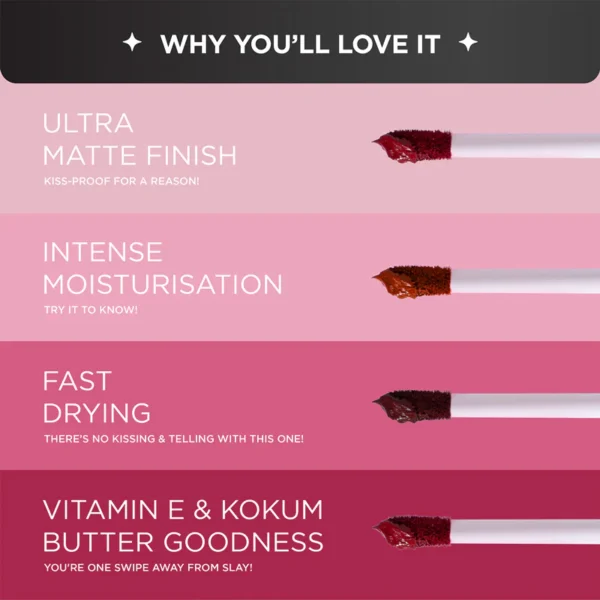 Kiss-Proof Liquid Lipstick - Pink Pout - Image 4